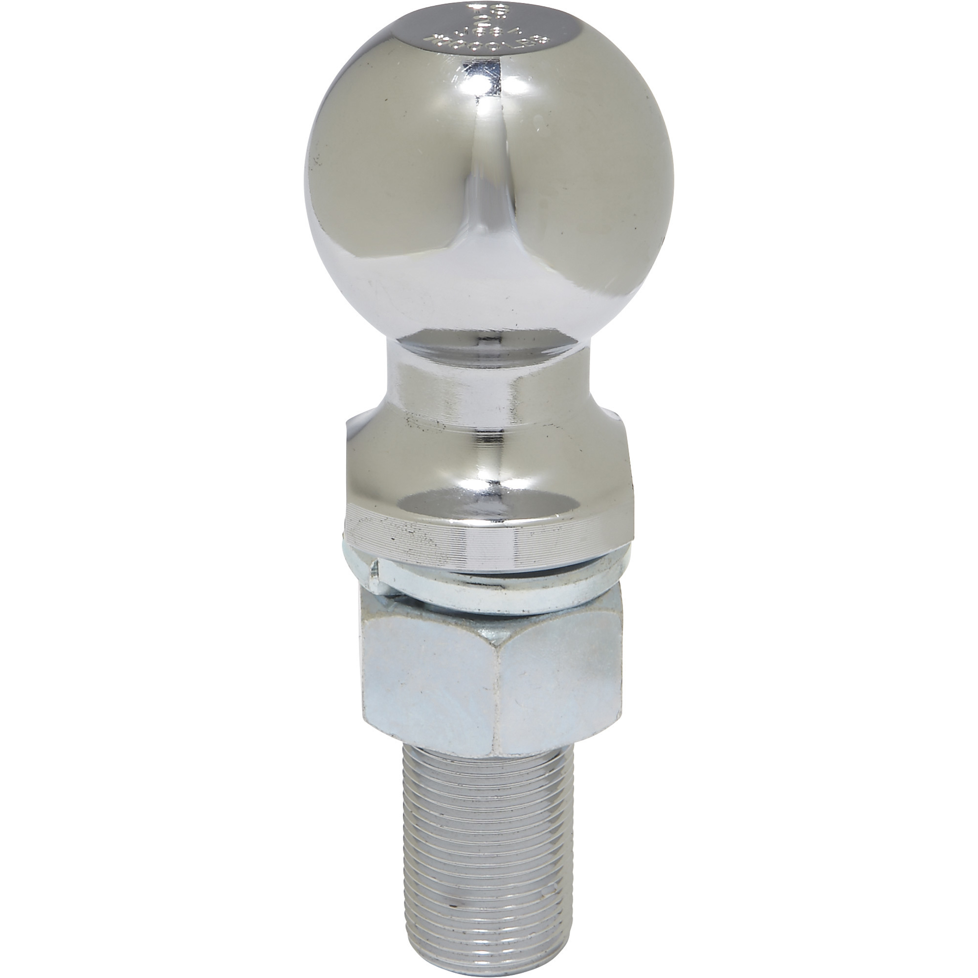 Ultra-Tow Chrome-Plated Hitch Ball, 2in. Ball, 1in. Dia. x 2-3/4in.L Shank, 10,000-Lb. Capacity
